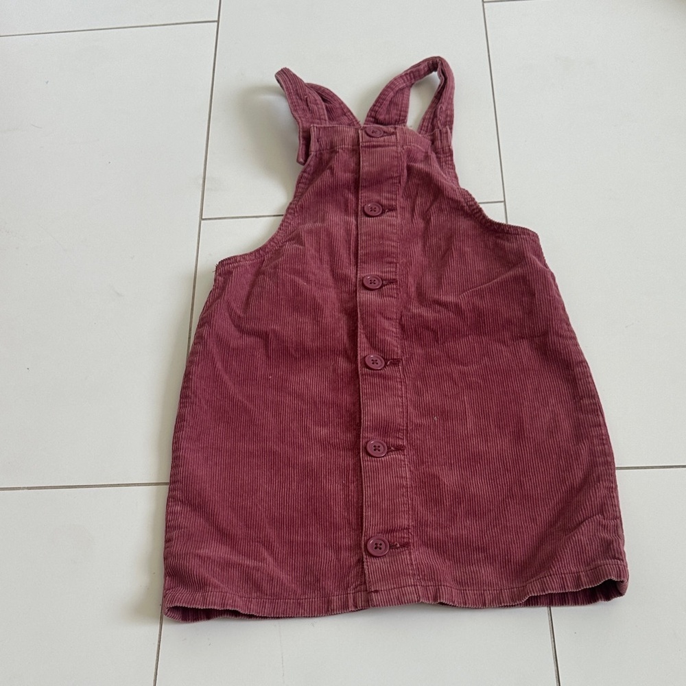Children’s place pink Corduroy Button-Down Dress 6